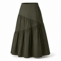 Terrace-Tier Midi Skirt