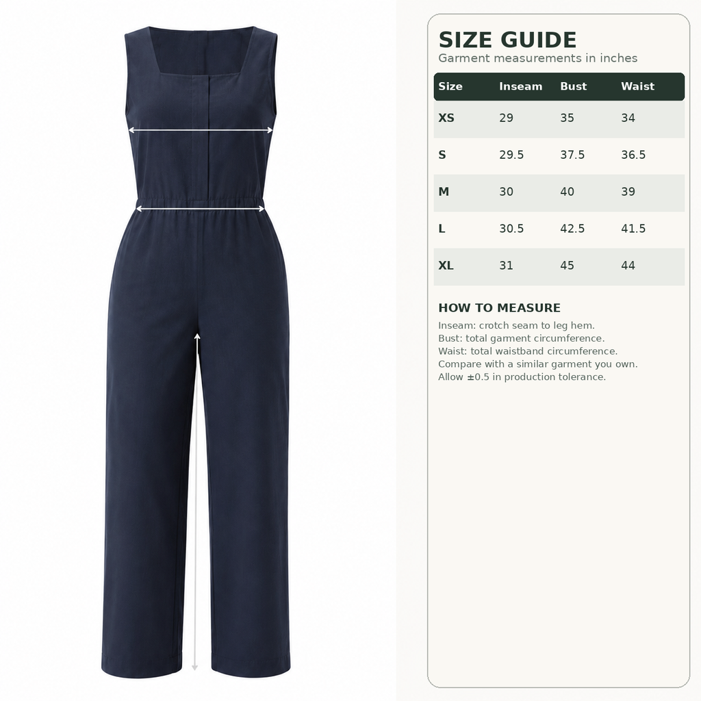 Column-Fold Jumpsuit