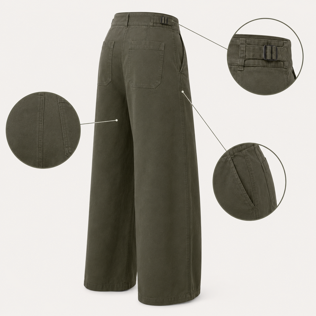 Lane-Shift Wide-Leg Pant