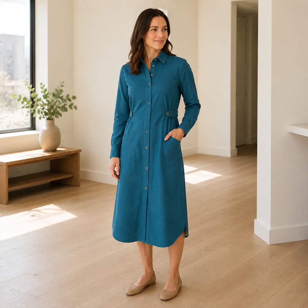 Crosscurrent Shirt Dress