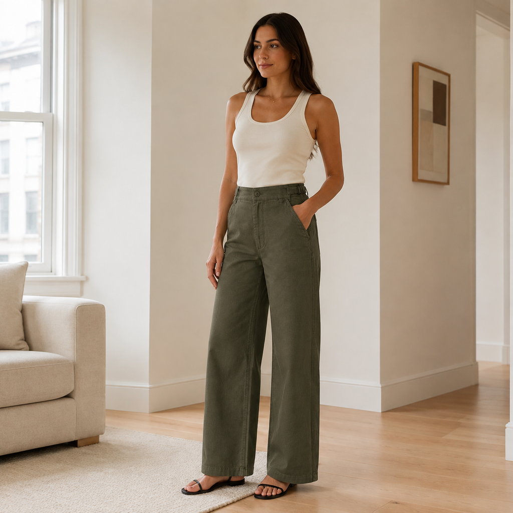 Lane-Shift Wide-Leg Pant