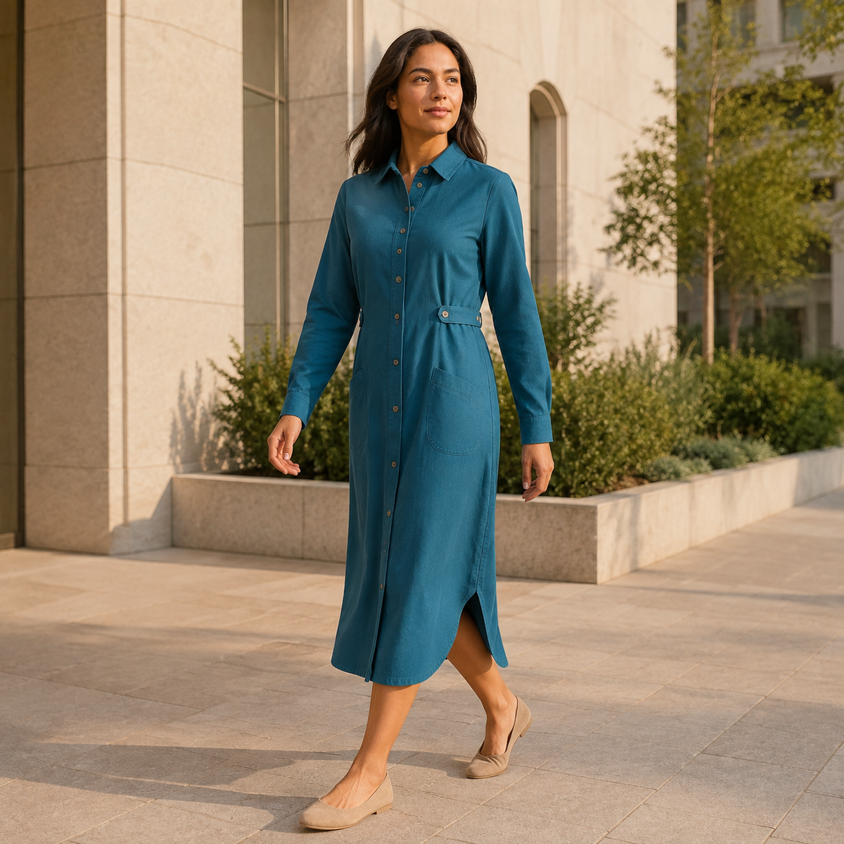 Crosscurrent Shirt Dress