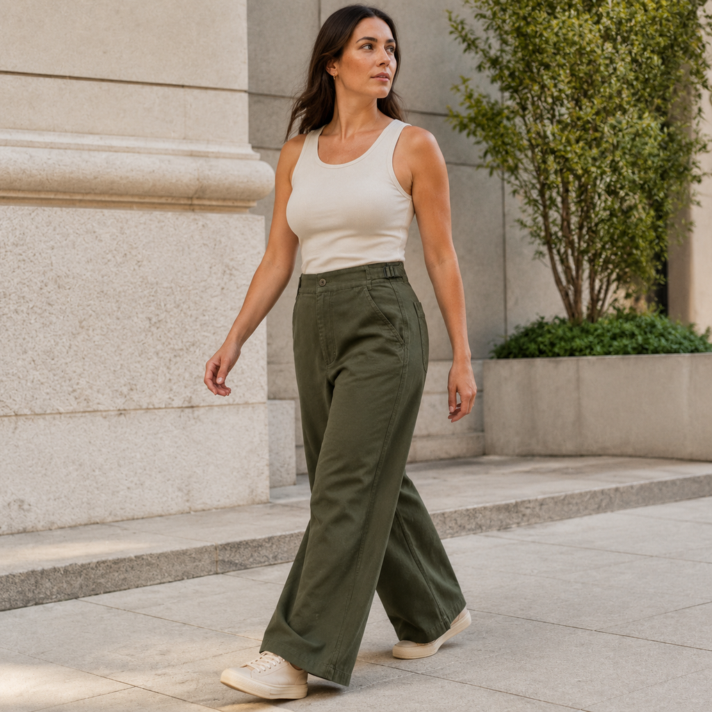 Lane-Shift Wide-Leg Pant